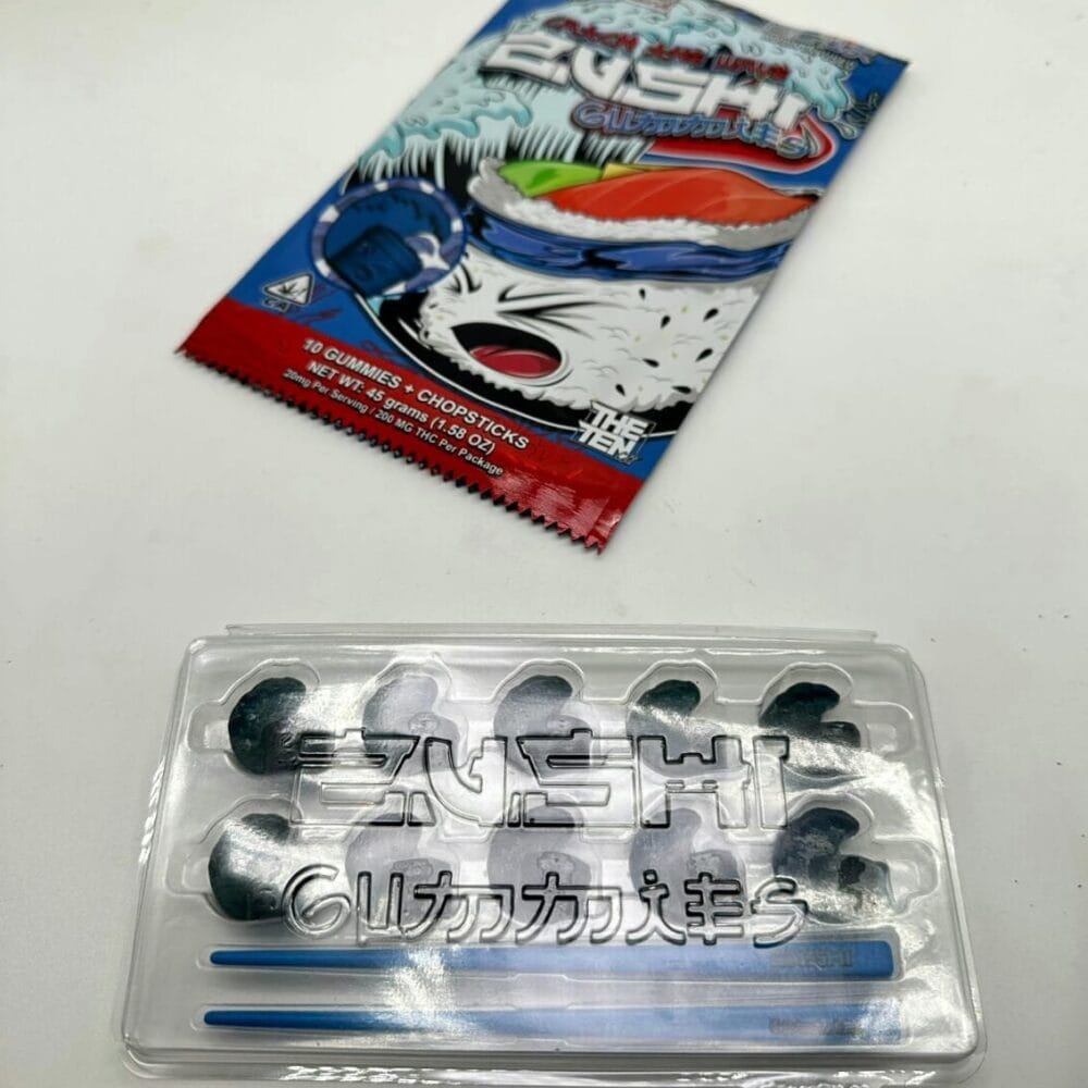 Zushi Blue Rosin THC Gummies