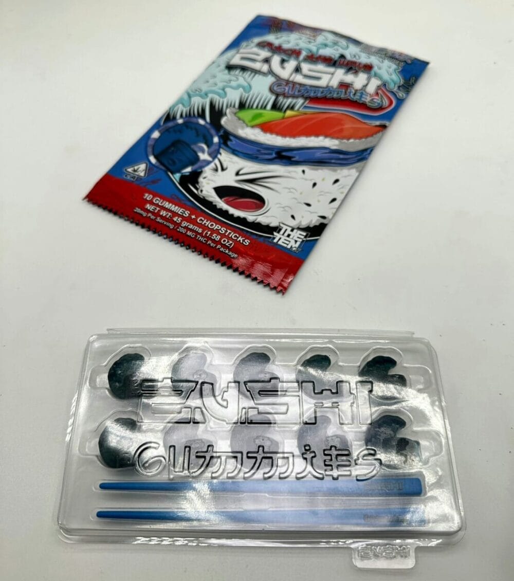 Zushi Blue Rosin THC Gummies