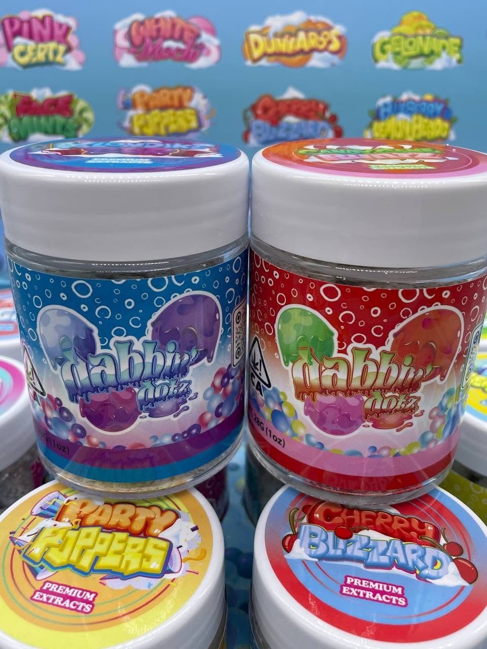 Dabbin Dotz Snowcaps 16 Strain Variety Pound Box | Super Fire Quality – Cannaldripsleaf - Image 2