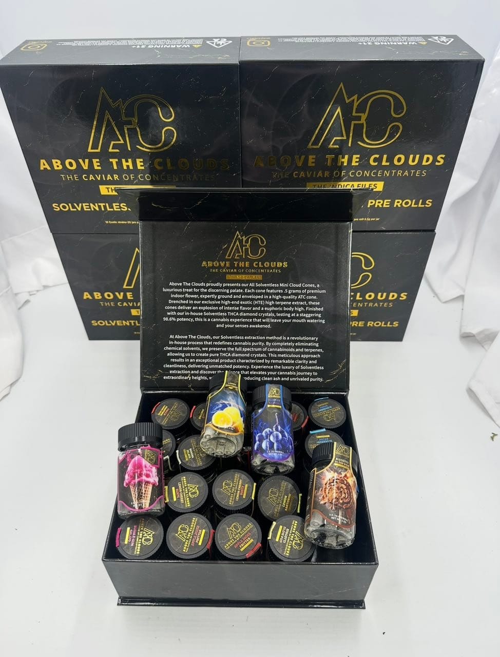 ATC 5PK Caviar Diamond Coated Pre Rolls – Premium Infused Pack | Cannaldripsleaf - Image 2