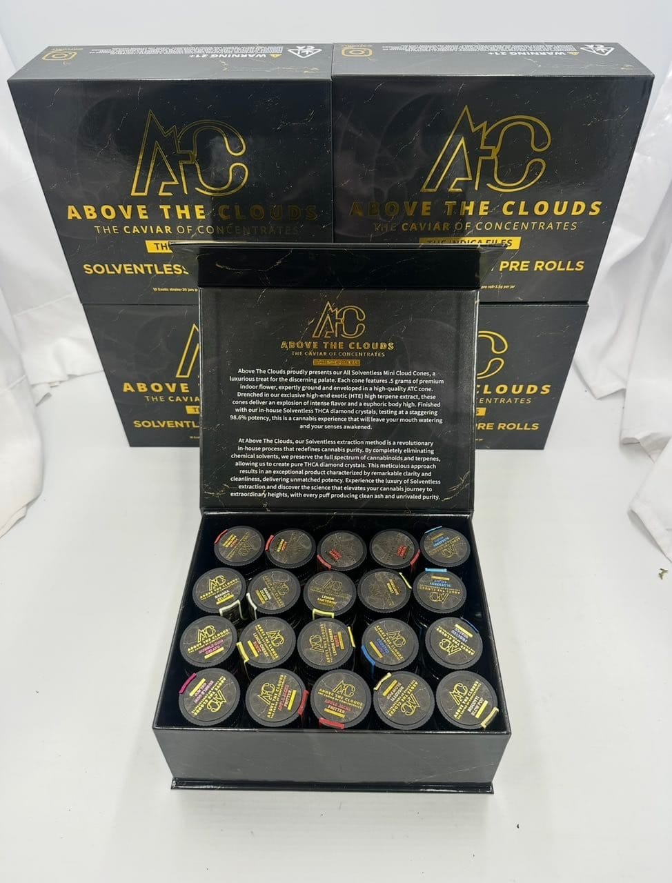 ATC 5PK Caviar Diamond Coated Pre Rolls – Premium Infused Pack | Cannaldripsleaf - Image 3