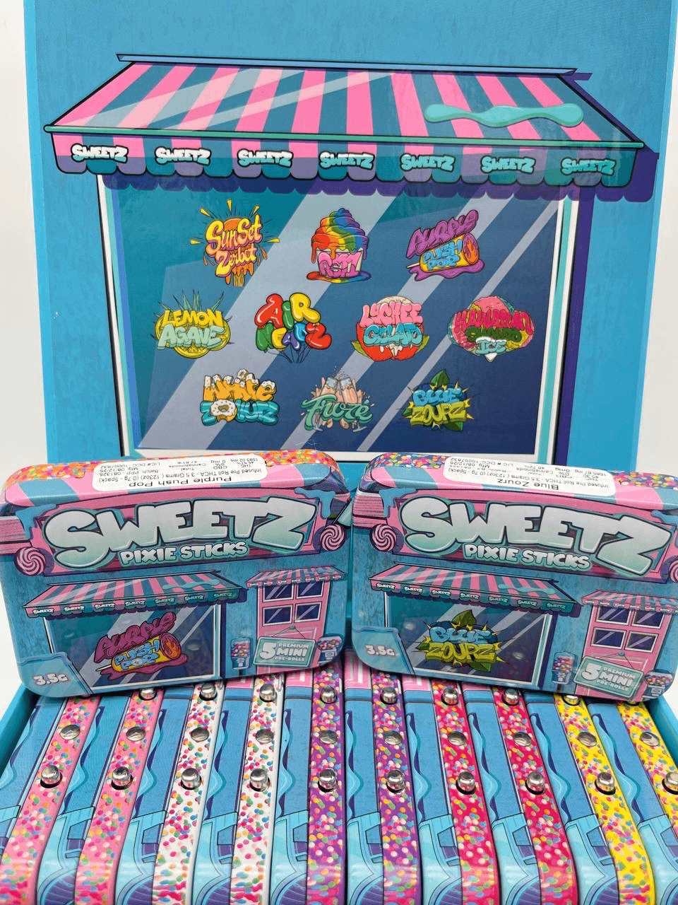 Sweetz Pixie Sticks 3.5g Live Resin Infused Pre Rolls – Diamond Dusted Indoor | Cannaldripsleaf - Image 2