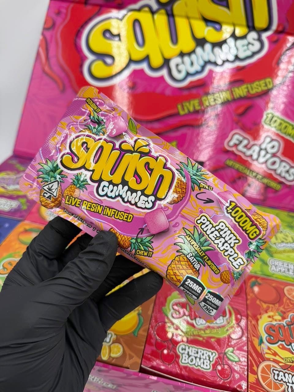 Squish Edibles by Snooze 250MG – Authentic THC Gummies – Breakable 25MG Squares | cannaldripsleaf