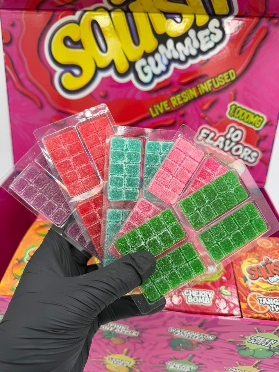 Squish Edibles by Snooze 250MG – Authentic THC Gummies – Breakable 25MG Squares | cannaldripsleaf - Image 2
