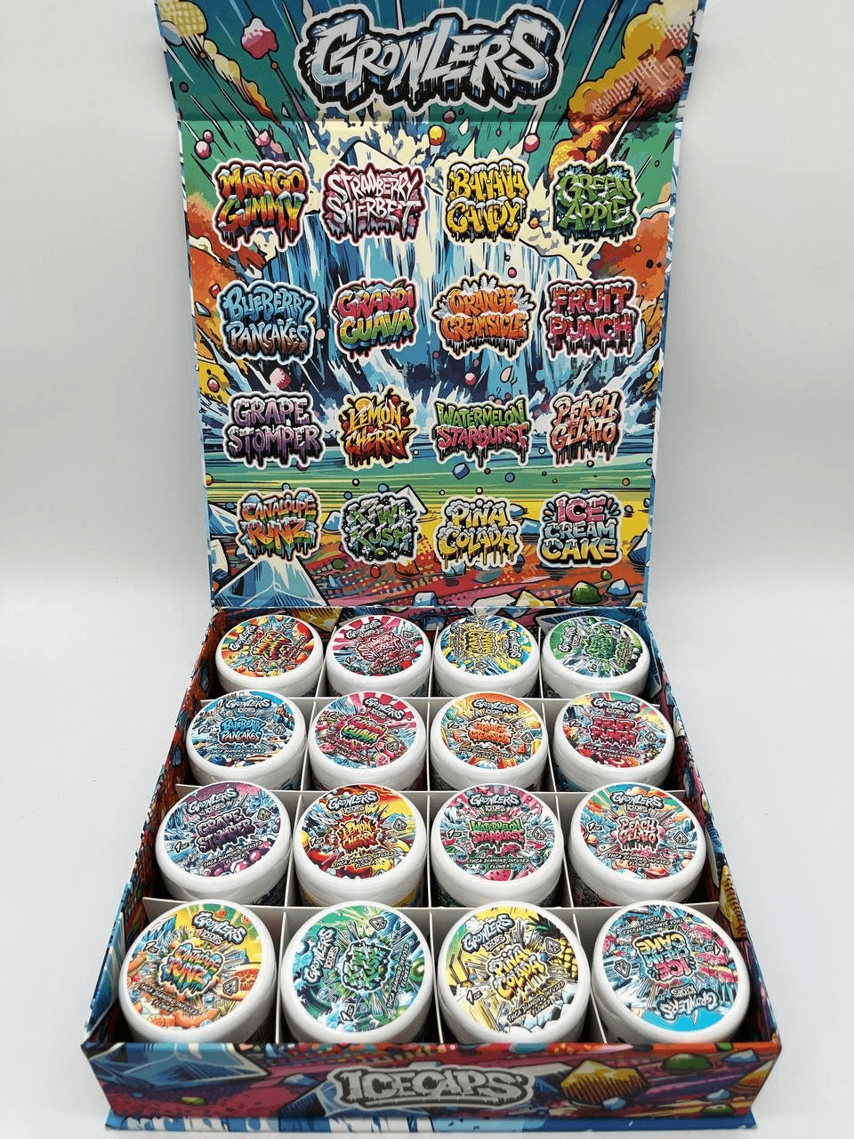Growlers Icecaps THCA Infused Flower Pound Box | 16 Flavor Mix – CannalDripsLeaf Copy - Image 2